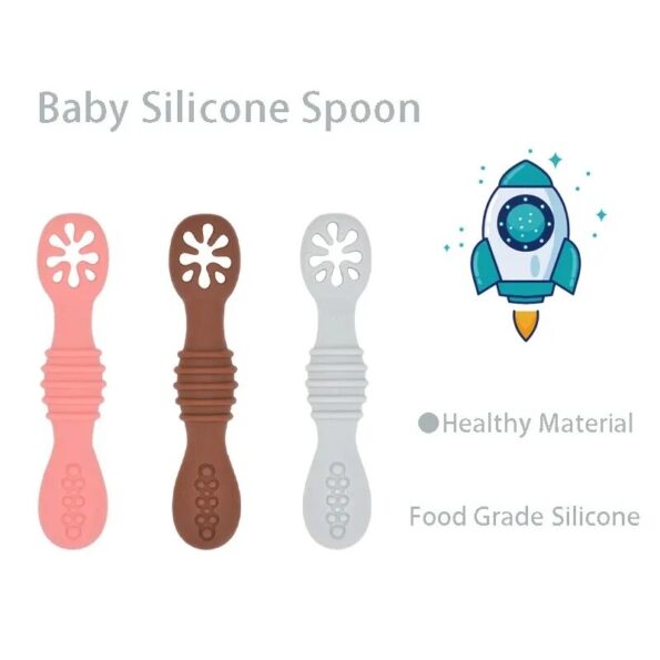 2PCS-Cute-Baby-Learning-Spoons-Utensils-Set-Food-Grade-Silicone-Sticky-Spoon-Children-Cutlery-Training-Spoon-5