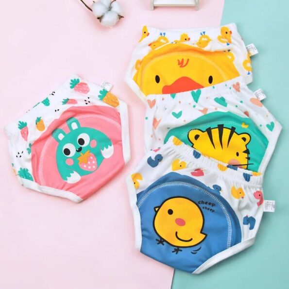 4pcs-Set-Baby-Training-Pants-Nappies-Girl-Cartoon-Cotton-Cloth-Panties-Reusable-Underwear-Boys-Potty-Washable-1