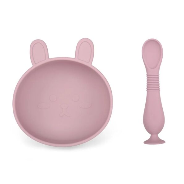 BPA-Free-Rabbit-Silicone-Bowl-for-Baby-Silicone-Baby-Feeding-Bowl-Tableware-Waterproof-Spoon-Non-Slip-4