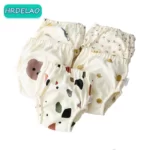 Baby-Cartoon-Cotton-Animal-Bear-Squirrel-Vegetable-Waterproof-Diaper-Pockets-Diapers-Training-Pants-Gauze-Diaper-Learning