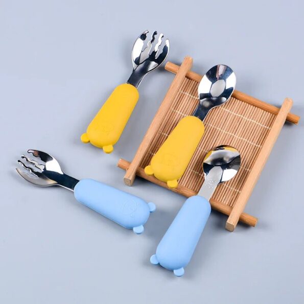 Baby-Cartoon-Tableware-Set-Children-Utensil-Stainless-Steel-Toddler-Dinnerware-Cutlery-Cartoon-Infant-Food-Feeding-Spoon-4