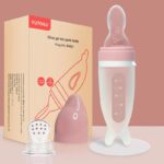 Baby-Feeding-Bottle-Dolphin-Silicone-Rice-Cereal-Spoon-Newborn-Tableware-Baby-Goods-Feeding-Spoon