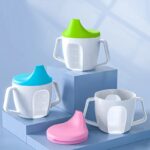 Baby-Feeding-Bottle-Kids-Cup-Silicone-Sippy-Children-Leakproof-Drinking-Cups-Cartoon-Infant-Straw-Handle-Wheat