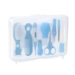 Baby-Nail-Care-Box-9-piece-Set-fingernail-Clipper-Comb-Brush-Nose-Aspirator-agnail-Clipper-Medication