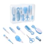 Baby-Nail-Care-Box-9-piece-Set-fingernail-Clipper-Comb-Brush-Nose-Aspirator-agnail-Clipper-Medication