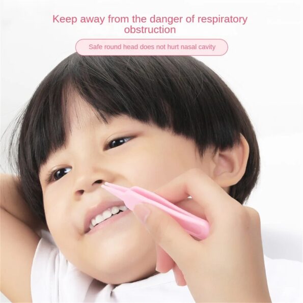 Baby-Plastic-Cleaning-Tweezers-Safety-Care-Round-Head-Clamp-Anti-skid-Design-Clean-Ear-Holes-Nostrils-2