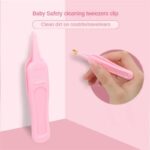 Baby-Plastic-Cleaning-Tweezers-Safety-Care-Round-Head-Clamp-Anti-skid-Design-Clean-Ear-Holes-Nostrils