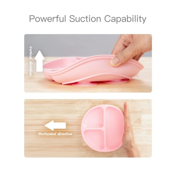 Children-s-Dishes-Set-Baby-Silicone-6-piece-Tableware-Set-Suction-Cups-Forks-Spoons-Bibs-Straws-1