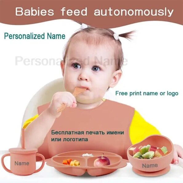 Feeding-Set-Silicone-For-Baby-Sucker-Bowl-Dishes-Plate-For-Kids-Bear-Plate-Set-Baby-Tableware-2