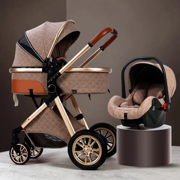 Luxury-Baby-Stroller-3-in-1-High-Landscape-Baby-Cart-Can-Sit-Can-Lie-Portable-Pushchair-1