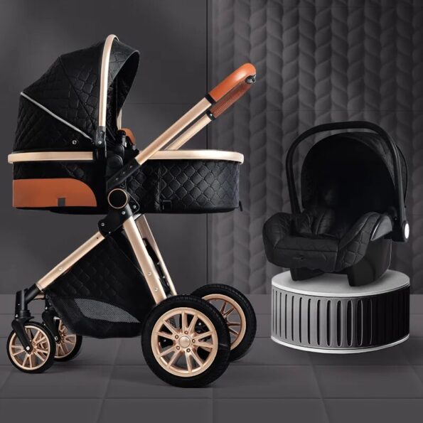 Luxury-Baby-Stroller-3-in-1-High-Landscape-Baby-Cart-Can-Sit-Can-Lie-Portable-Pushchair-3