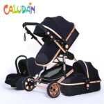 Multifunctional-3-in-1-Baby-Stroller-luxury-Portable-High-Landscape-4-Wheel-Stroller-Folding-Carriage-Gold