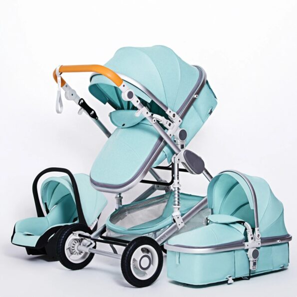 Multifunctional-3-in-1-Baby-Stroller-luxury-Portable-High-Landscape-4-Wheel-Stroller-Folding-Carriage-Gold-4