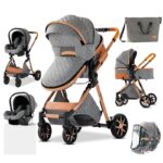 Royal-Luxury-Baby-3-in-1-Stroller-High-Landscape-Folding-Kinderwagen-Pram-Baby-Carriage-Portable-Travel
