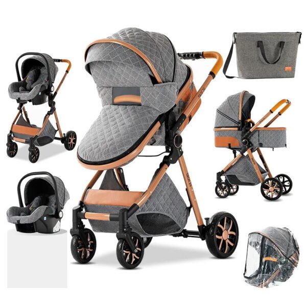 Royal-Luxury-Baby-3-in-1-Stroller-High-Landscape-Folding-Kinderwagen-Pram-Baby-Carriage-Portable-Travel-3