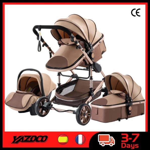 Stroller-3-in-1-Baby-Stroller-Multifunctional-High-Landscape-Portable-Aluminum-Frame-CE-CPC-Safety-YAZOCO